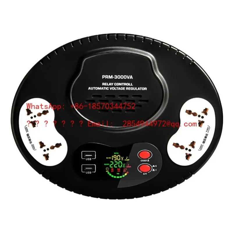 

L регулятор мощности 3 кВА кондиционер автоматический регулятор напряжения 3 кВт однофазный трансформатор 220 В до 110 В