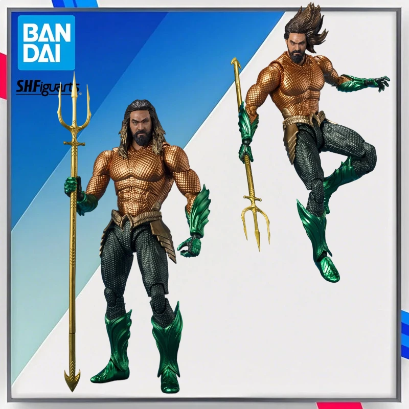

100% Original Bandai Sh Figuarts Shf Aquaman Action Figures Model Toys Figura and The Lost Kingdom