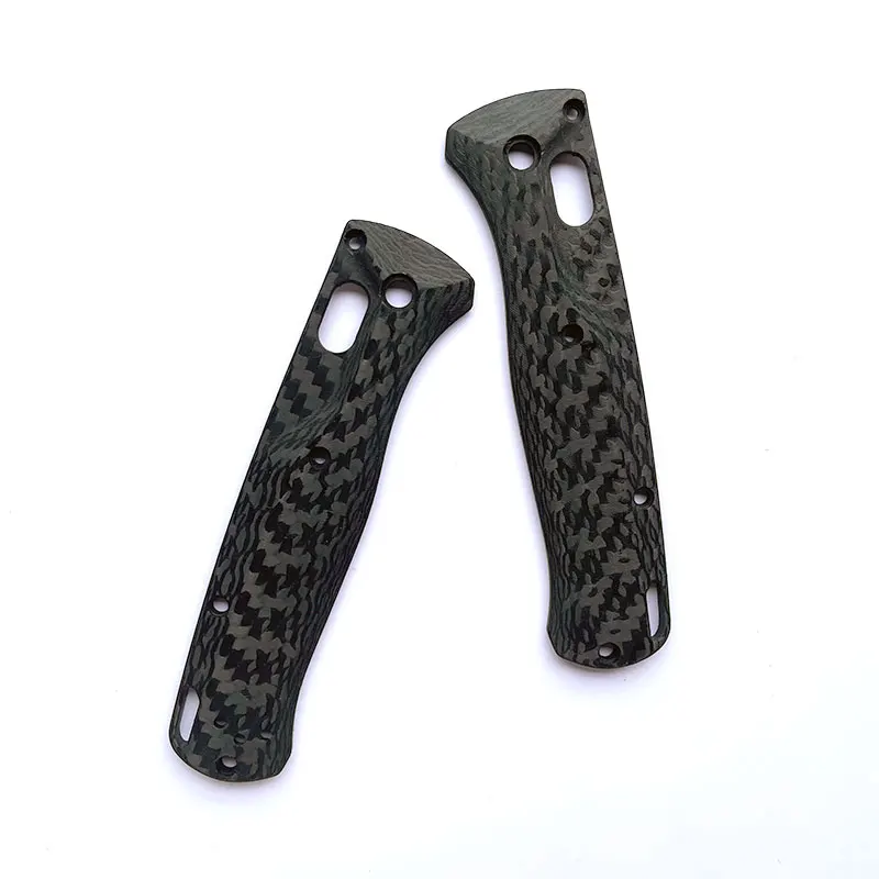 1pair Full 3K Carbon Fiber Blade Handle Patch for BM Bugout 535 Knife Folding Knife Patch Material DIY Accessories
