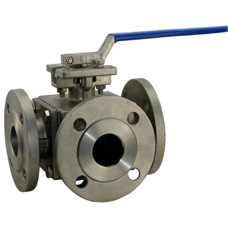 

Фланцевый 3-ходовой шаровой кран Т/Л Тип Литая нержавеющая сталь 304 316 DN15-300 Фланцевый 3-ходовой шаровой кран для воды, масла, газа