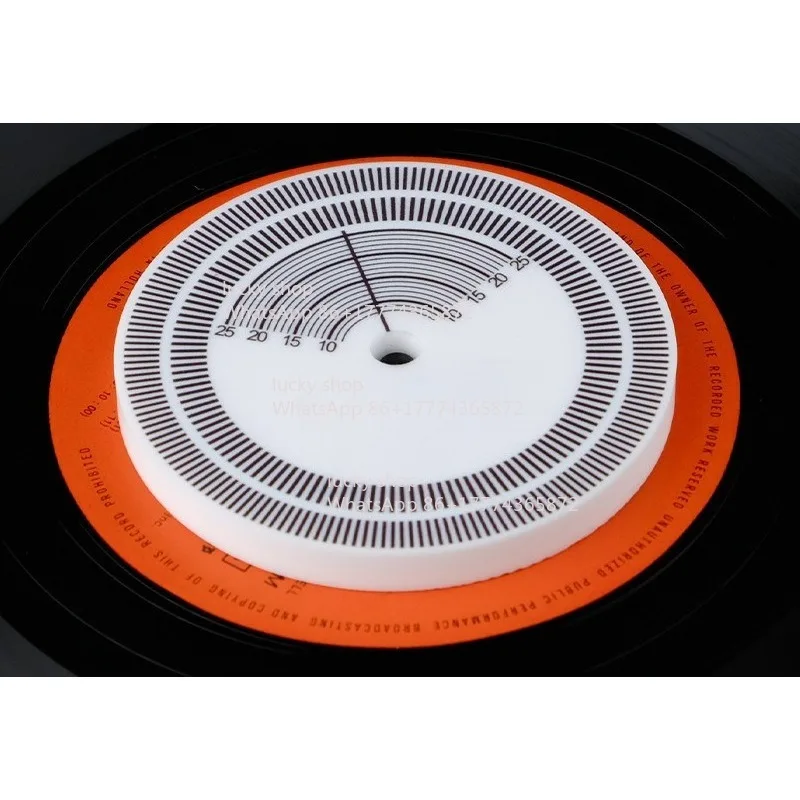 Special Tachometer for Vinyl Record Player, Turntable Speed Calibration Tool, Stylus Over-distance Ruler