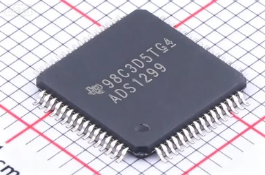 ADS1299IPAGR Analog-to-Digital Converter 24-Bit Resolution 1 MSPS Sampling Rate I2C Interface for Industrial Applications