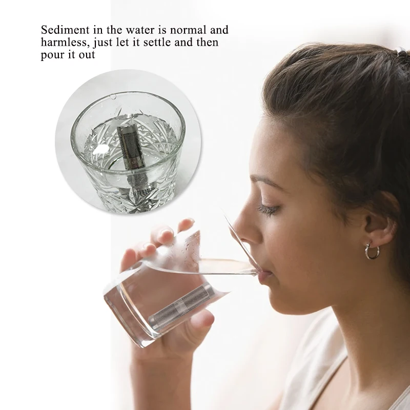 SOUDRON Shungite Water Stick Maintain body balance Increase Ionizer Mineral Water Filter Stick