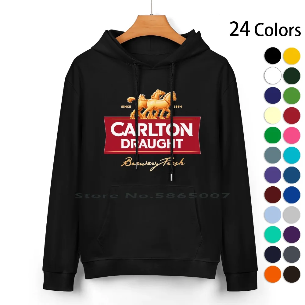 Carlton Draught Brewery Pure Cotton Hoodie Sweater 24 Colors Carlton Draught Beers Germany England Italy Deutsch Belgium Aussie