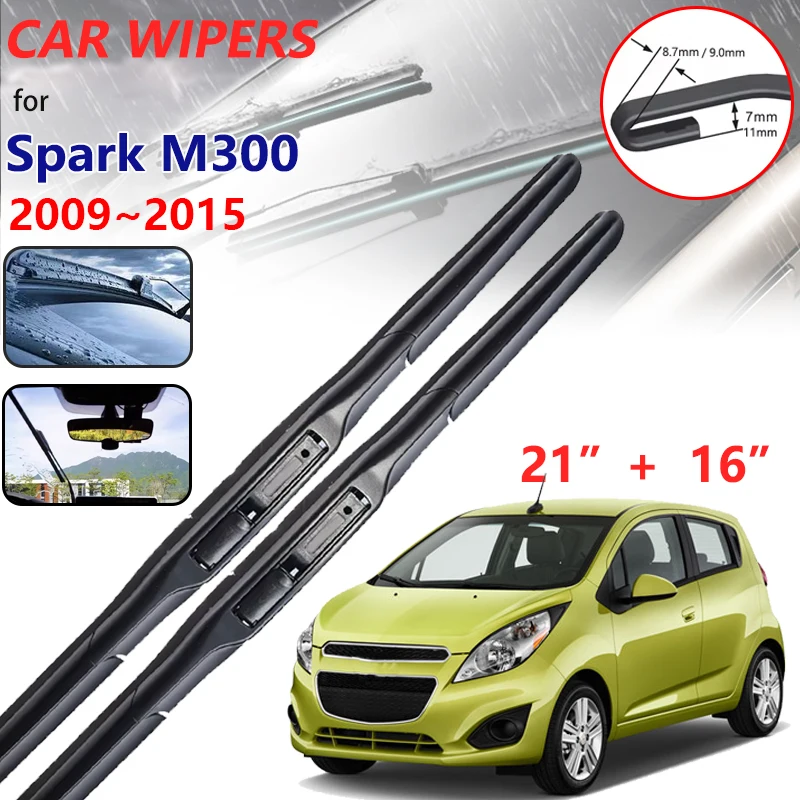 Car Wiper Blade For Chevrolet Spark M300 Daewoo Matiz Creative 2009~2015 2010 2011 2012 Windshield Windscreen Car Accessories