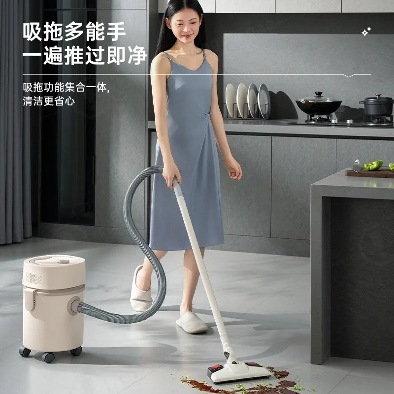 Wet Dry Bucket Vacuum Cleaner Stainless Steel High Suction Canister Vacuum for Commercial Workshop Car Floor Dust Cleaning