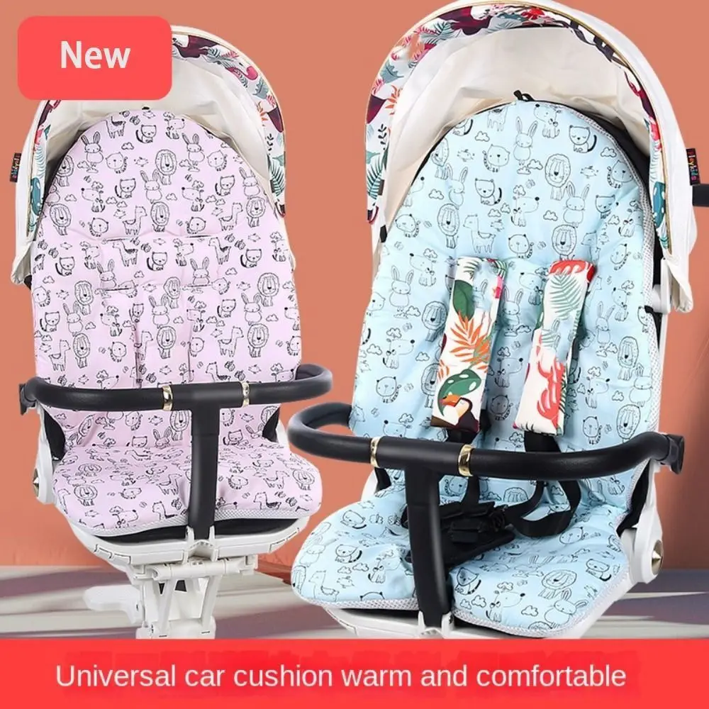 Universal Baby Stroller Cushion Car Seat Baby Head Neck Support Pillow Mattress Breathable Mesh Liner Mat Pram Thermal Mattress