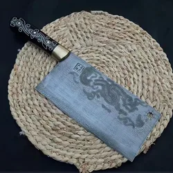 8 Inch Husa Knife Handmade Damascus Steel Blade Ultra Sharp Chefs Cleaver Chopper Slicing Kitchen Knives Bone Meat Poultry Tools