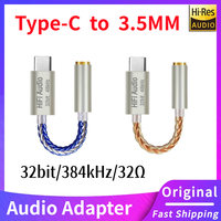 Type C To 3.5mm AUX Adapter 32bit HiFi DAC Earphones Amplifier Audio Decoder For iPhone15 16 Samsung Xiaomi Huawei Mobile Phone