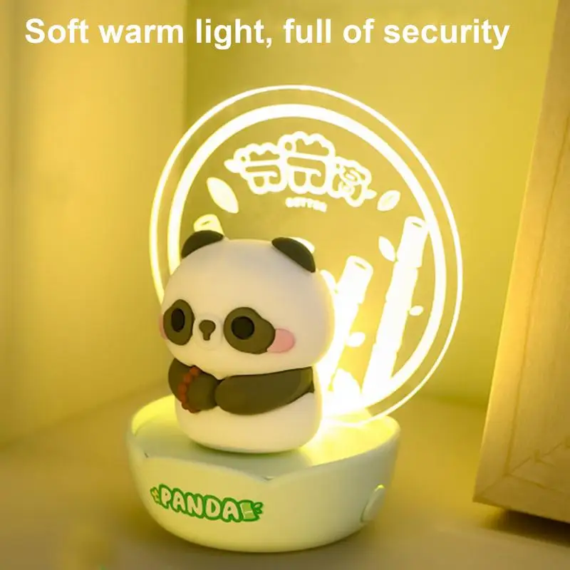 

Cute Panda Bedside Lamp Panda Night Light LED Night Light Room Decor Battery Operated Breastfeeding Nursery Nightlight Table