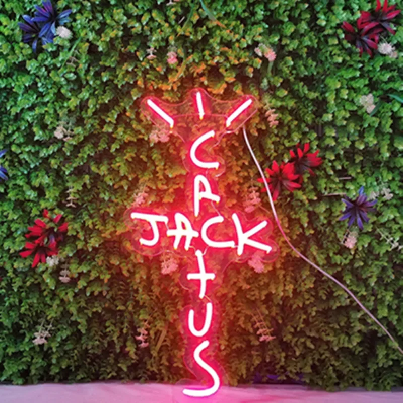 Cactus Jack Neon Signs LED Neon Light for Room/Bar Wall Decor,Gaming Room,Man Cave,Living Room,Personalized Birthday Gifts