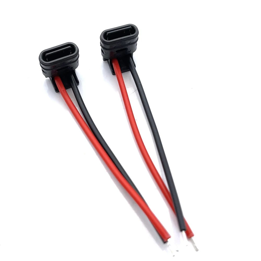 Cable de soldadura tipo C, Conector de interfaz de carga rápida, 1 piezas, 4 pines, resistente al agua, hembra, puerto USB C