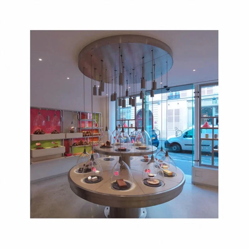 

Витрина-прилавок для пекарни, изготовленная на заказ, прямые продажи от производителя, профессиональная витрина для хлебных изделий, современный дизайн/I