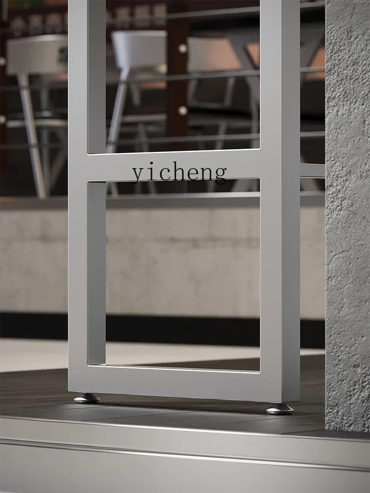 RWJ Solid Wood and Chair Combination Milk Tea Shop Coffee Shop Bar Wine Table Long  High Leg Table