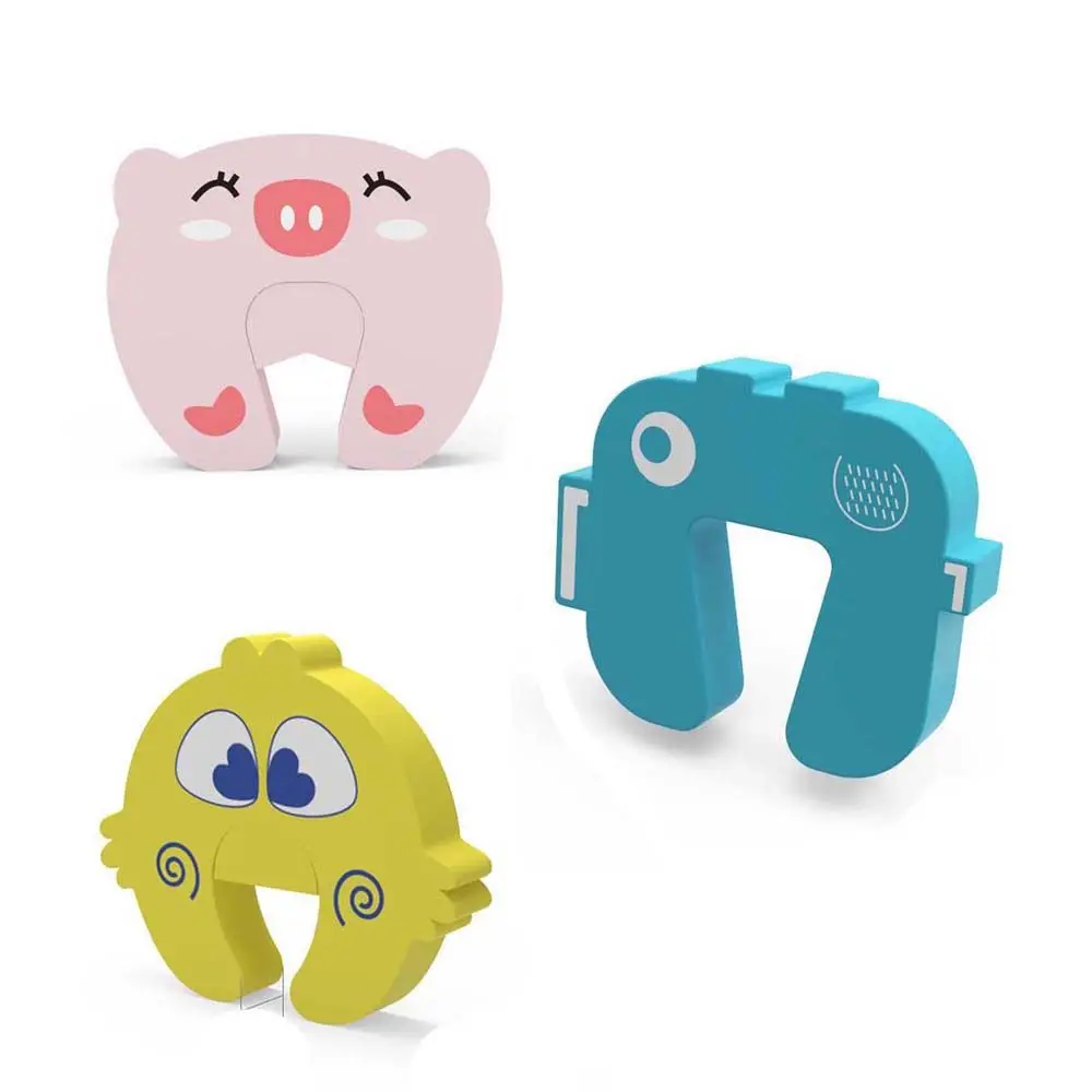 Baby Refrigerator Cartoon Toilet Anti-pinch Door Restrictor Prevent Children Wrestling Door Security Lock Baby Safety Lock