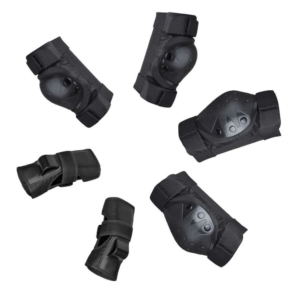 6pcs/Set Adult Child Protective Set Knee Pads Elbow Pads Wrist Protector Protection for Scooter Cycling Roller Skating