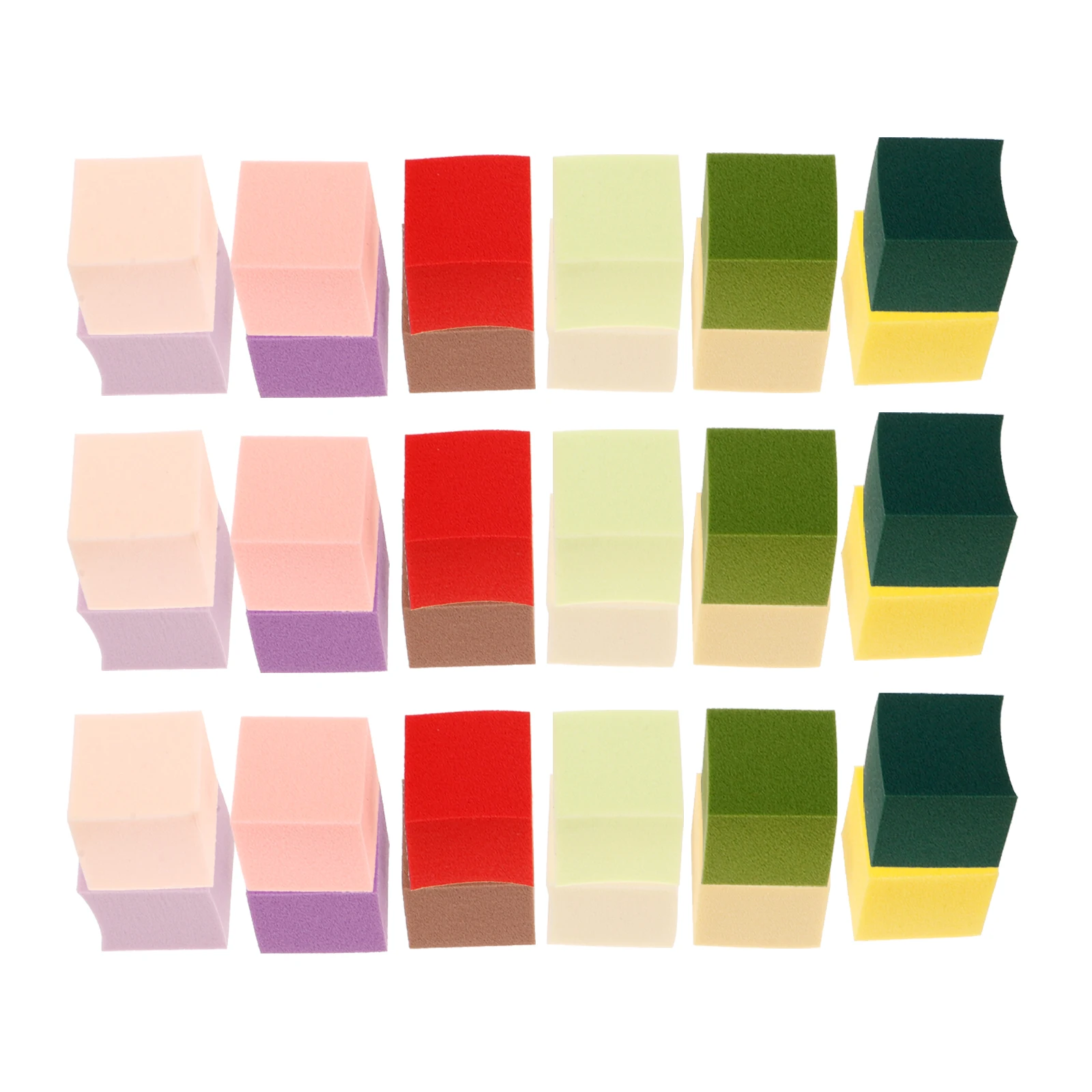 

50 шт. губки для ногтей, мягкие маленькие квадратные инструменты для дизайна ногтей, маникюр, сделай сам, пудра для макияжа, спонж для точного нанесения