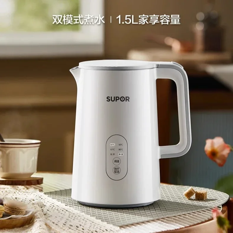 Stainless steel electric kettle household large capacity automatic intelligent heat preservation constant temperature cooking