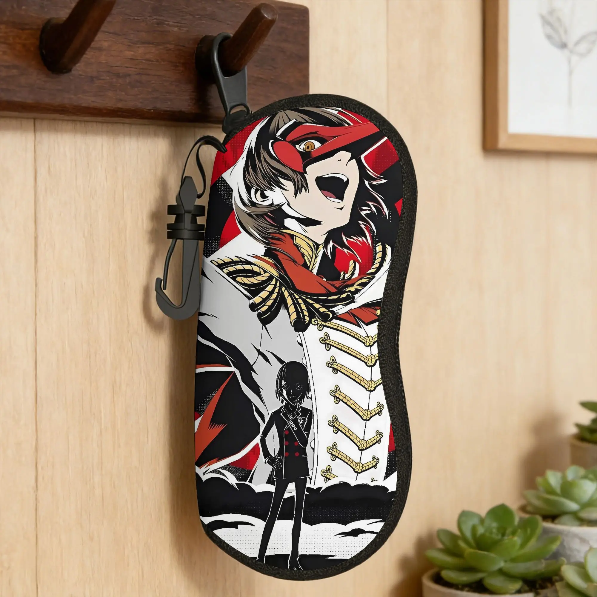 Anime P-Persona 5 Glasses Case Men Women  Sunglasses Pouch Trend Custom Eyewear Bag Pocket Eyeglass Protector