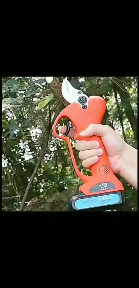 High Quality Cordless Rechargeable Lithium Battery Metal Electric Pruner Shear Garden Good Helper Pruning Shears