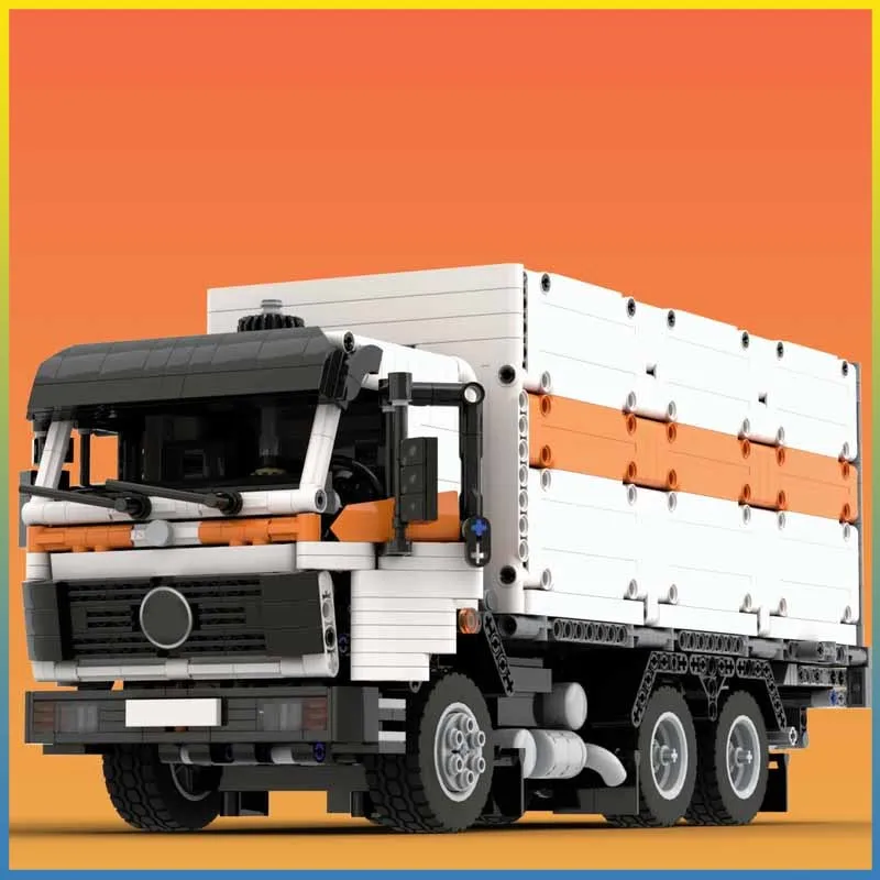 

MOC-162156 Контейнер для строительных блоков Коробка с задней дверью Складная сборка строительных блоков 19873 шт. Рождественский подарок для детей