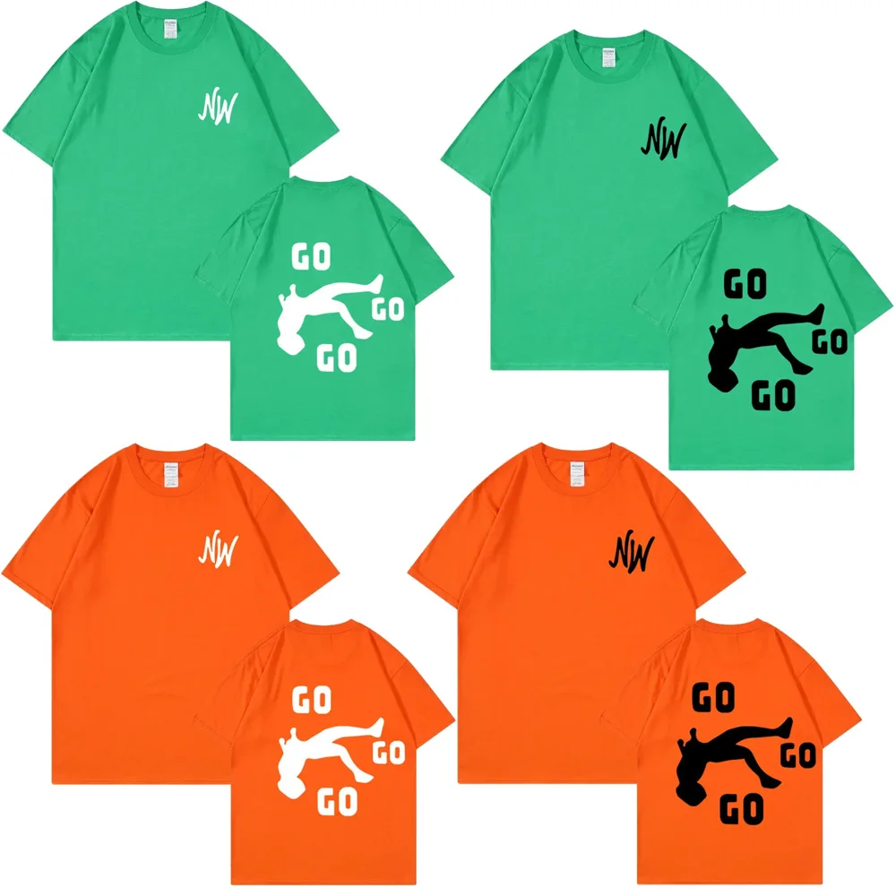 

Nidal Wonder GO GO GO T Shirt Men Women 2024 Short Sleeve Summer Round Neck Tee Shirt