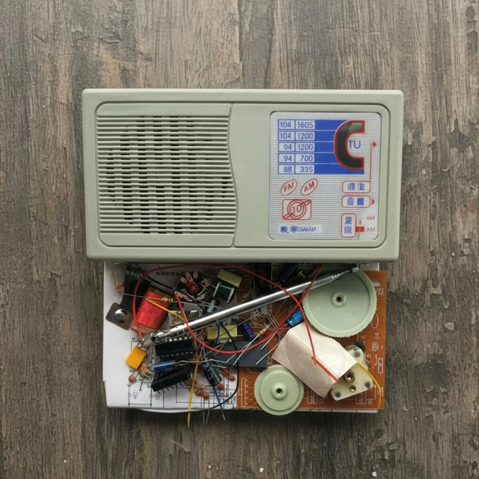 AM AM and Frequency Modulation Radio Kit Educational DIY Radio Assembly Kit Easy to Solder Clear Markings for Beginners