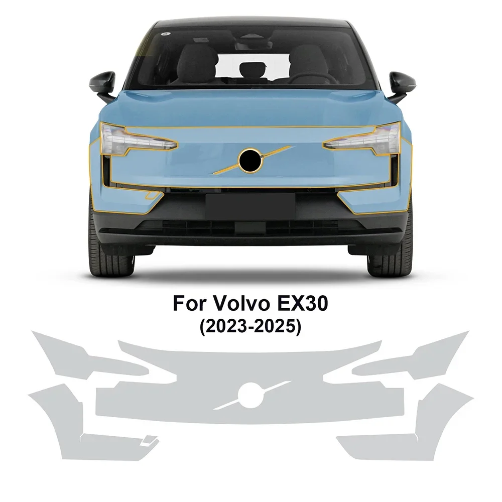 

For Volvo EX30 2023 2024 2025 Car Paint Protection Film Transparent TPU Protective Body Sticker Anti-scratch Repair Film Refit