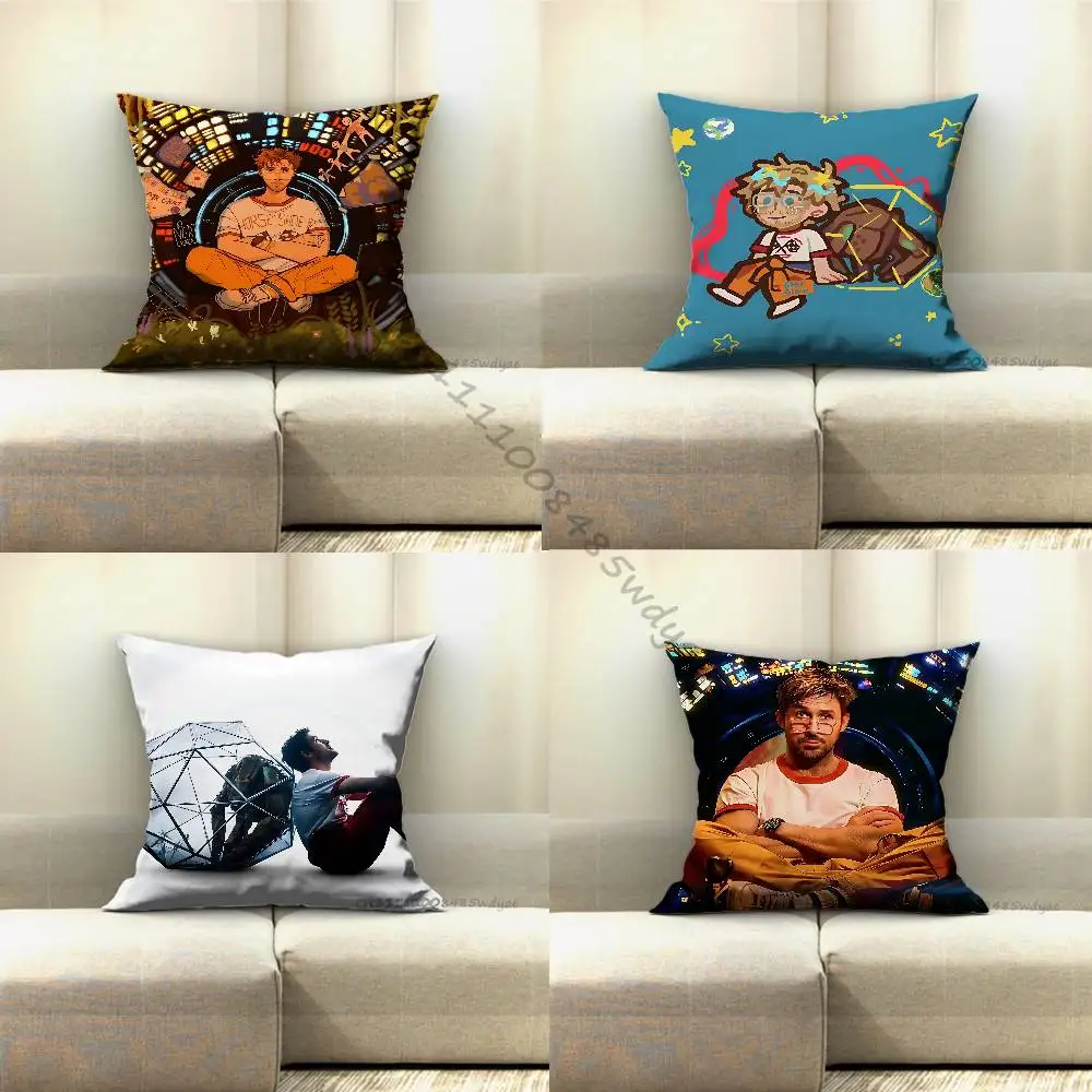 Project hail mary ryan gosling Pillow for Sofa Seat Chair Decorative/Modern Home Decor Print Throw Cushion Family Gift Souvenir
