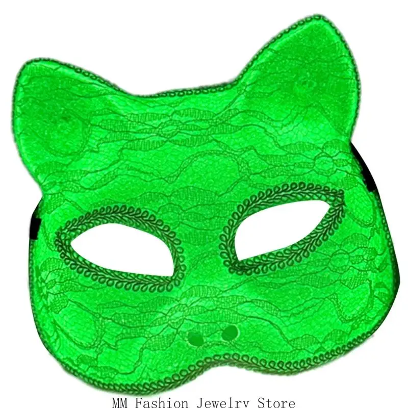 D0ub Night Light Half Face Mask Venetians Mask Lace Masquerade Mask Mask Night Lights Cats Mask Ball Party Mask Mask Mask Mask