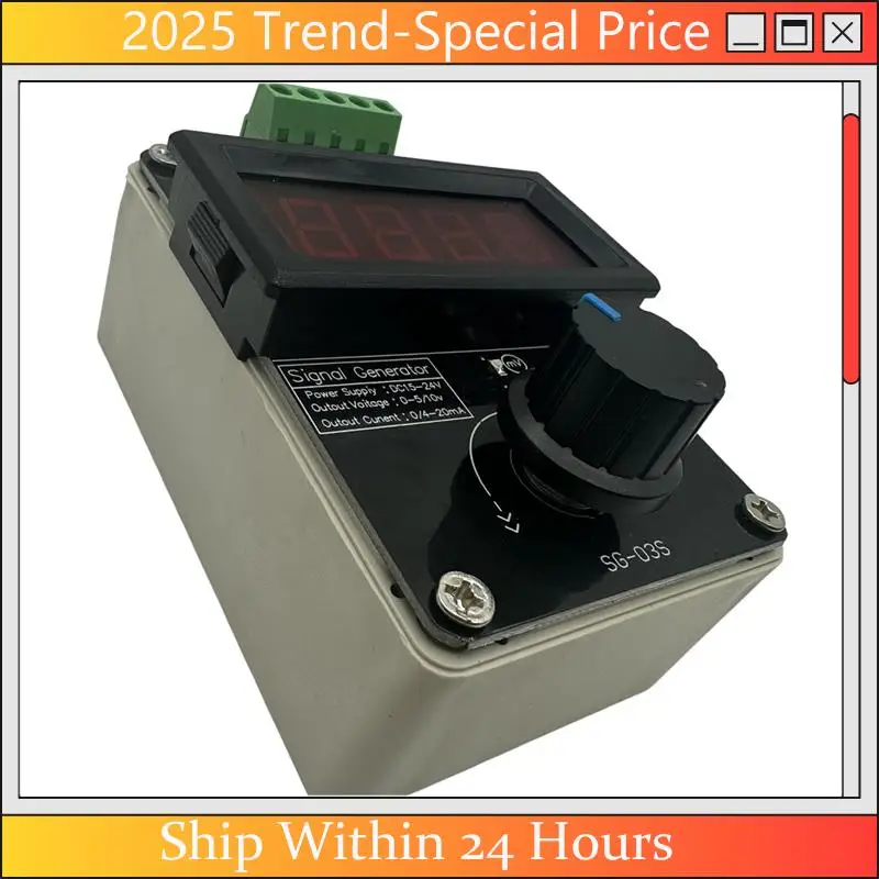 

A61Z Deals 0-20MA/4-20MA/0-10V Signal Generator Without Battery Adjustable Current Voltage Analog Current Signal Source Durable