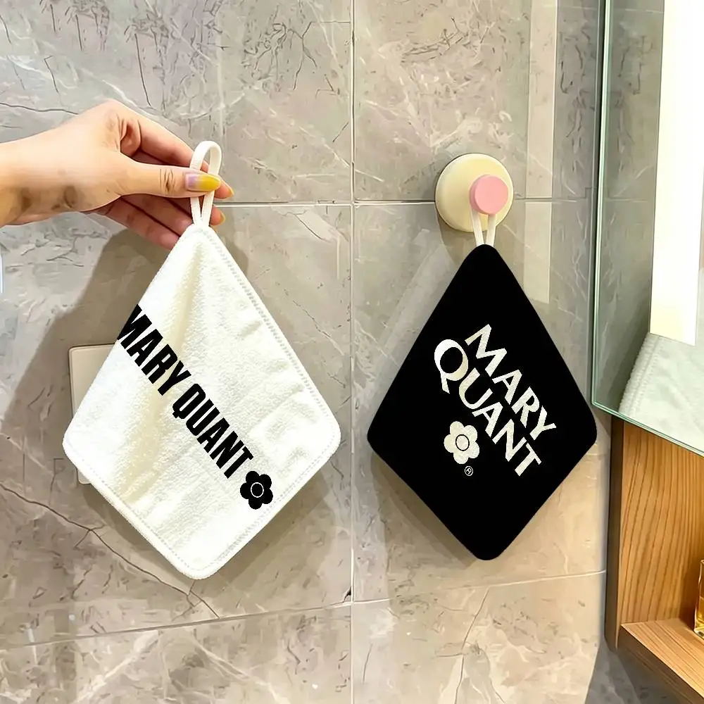 Fashion M-Mary-Q-Quants Hanging Kitchen Towel, Polyester Cotton Material, Multipurpose Hand Wiping Towel For Family