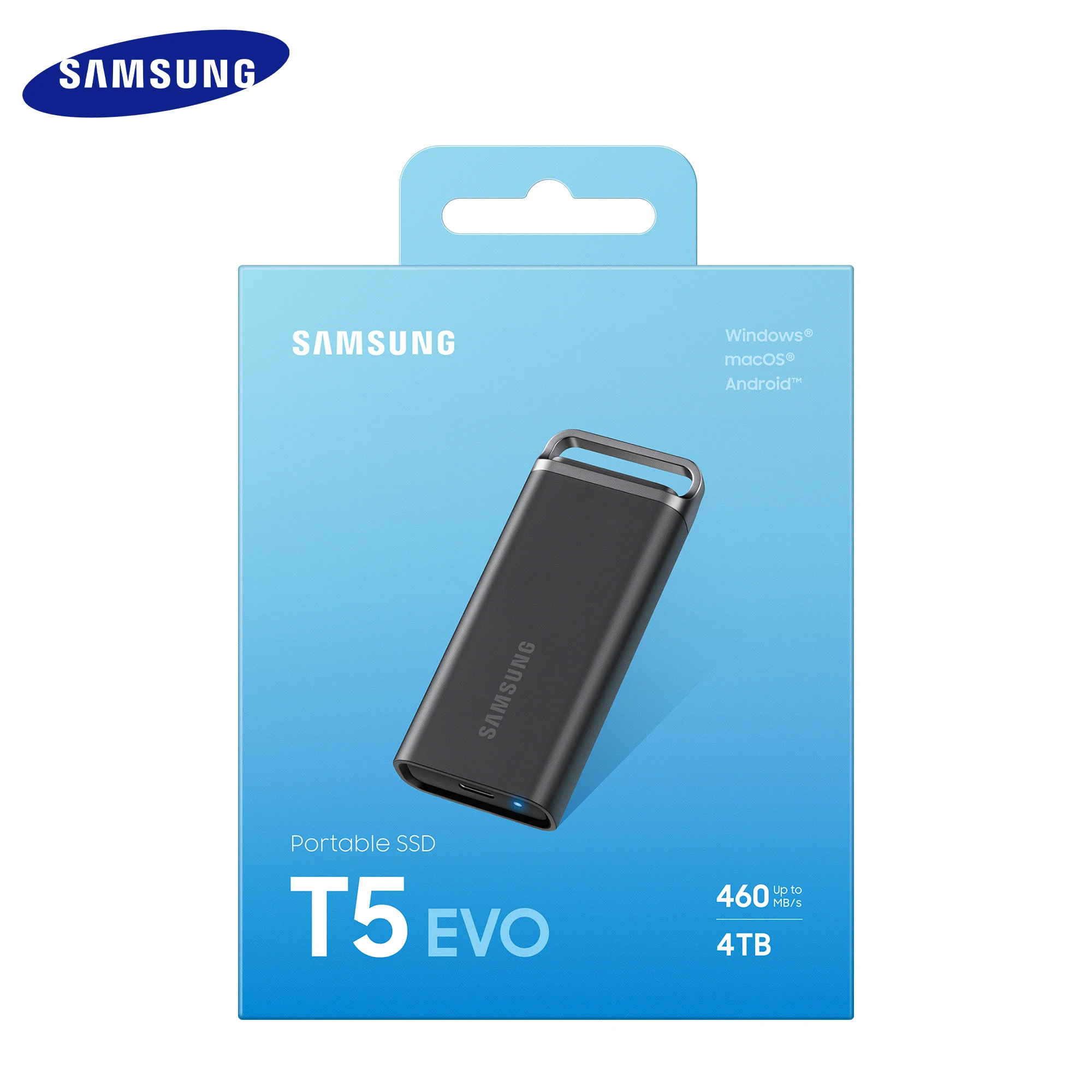 Imagem -04 - Samsung-disco Rígido Externo Portátil Mini Ssd Unidade de Estado Sólido Tipo-c Alta Capacidade Tipo-c hd 8tb Usb 3.2 t5 Evo Ssd