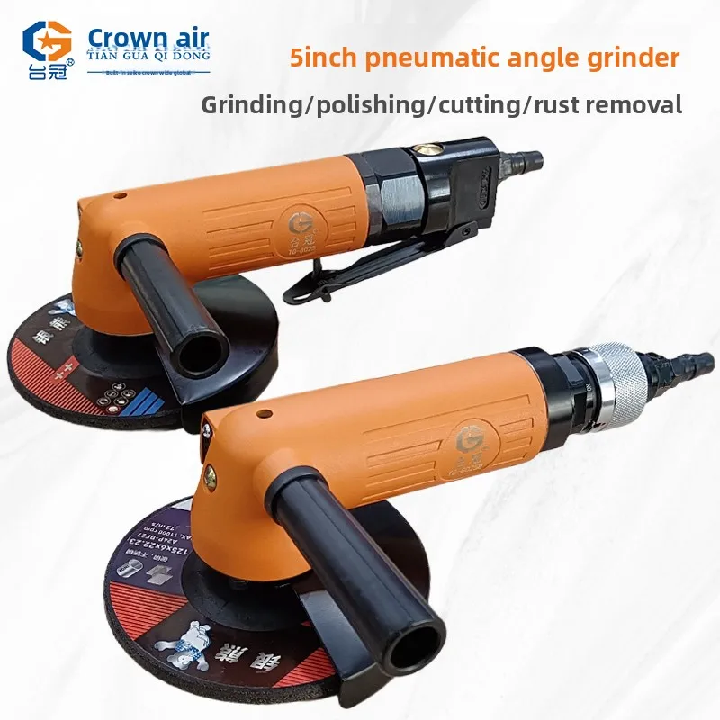 5inch Pneumatic Angle Grinder, Polishing Machine, Cutting Machine, 125mm Pneumatic Tool, Multifunctional