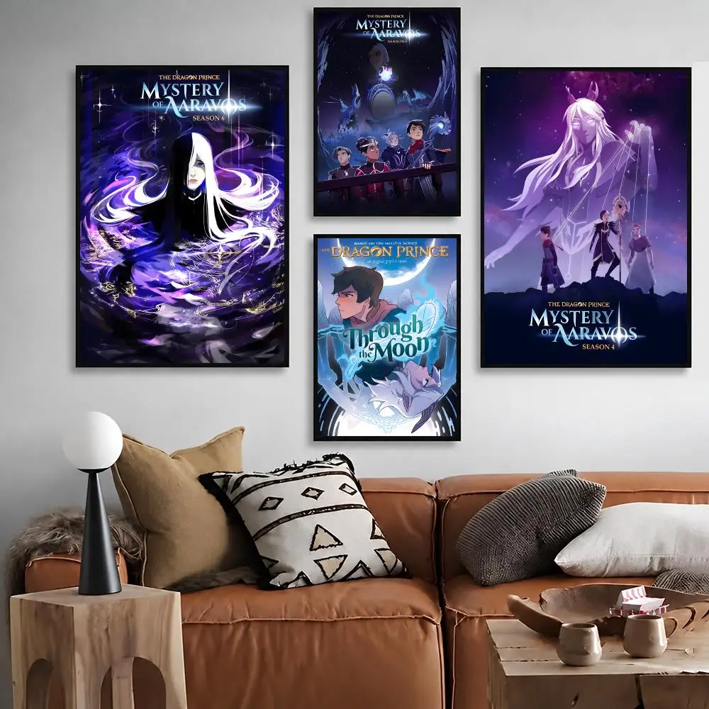 Animation The Dragon Prince  Waterproof Peel‑and‑Stick Wall Sticker, Art Print for Bar Cafe Living Room Poster