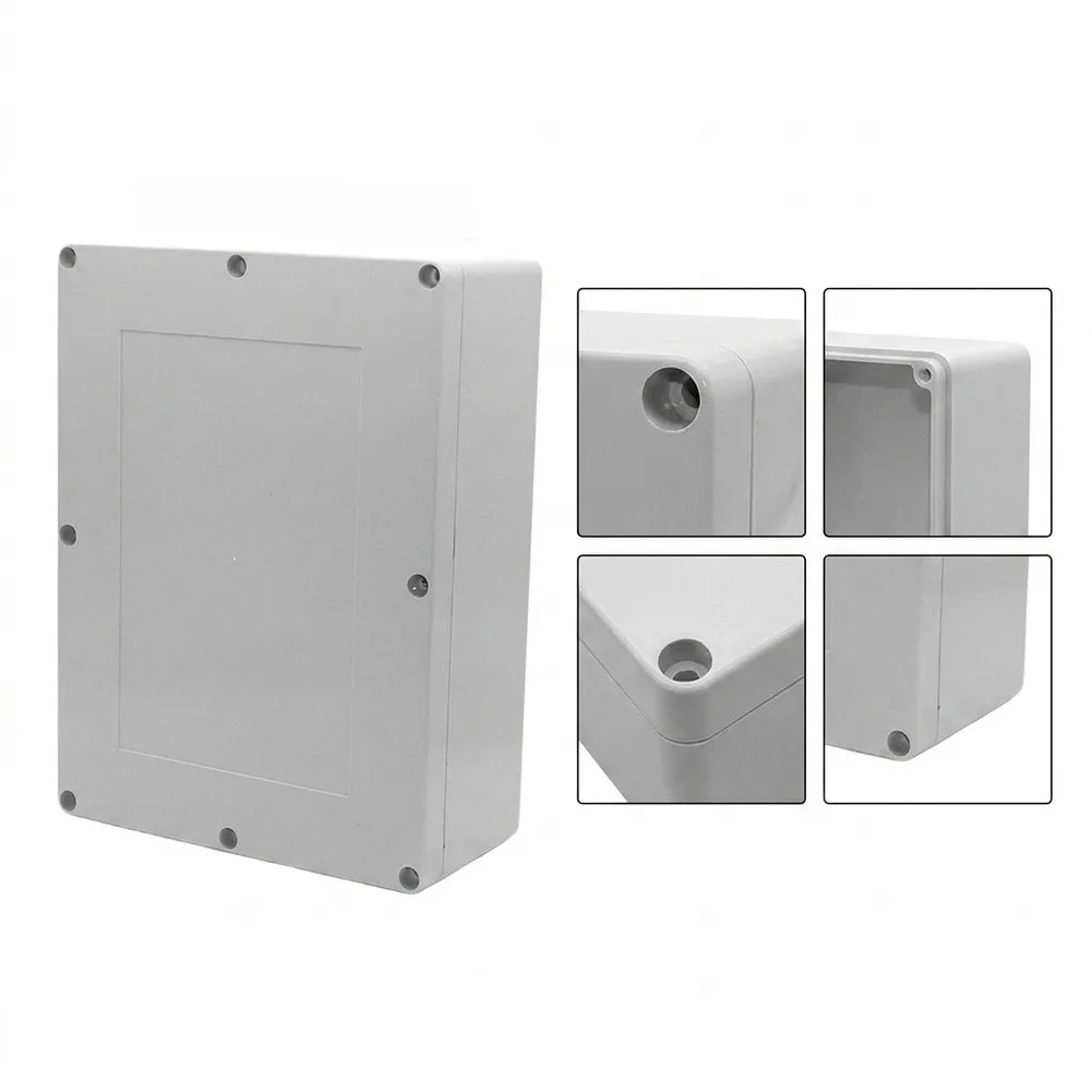 320x240x110mm Waterproof Junction Box, ABS Construction With Dual Sealing Rings, Dustproof For Outdoor Supply Boxes