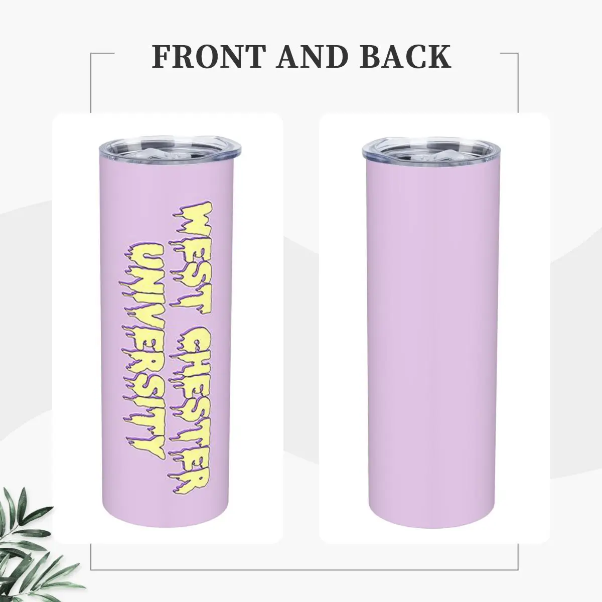 West Cheater University Stainless Steel Tumbler Vacuum Insulated Mugs Thermal Cold Bottle Straws With Lid 20oz