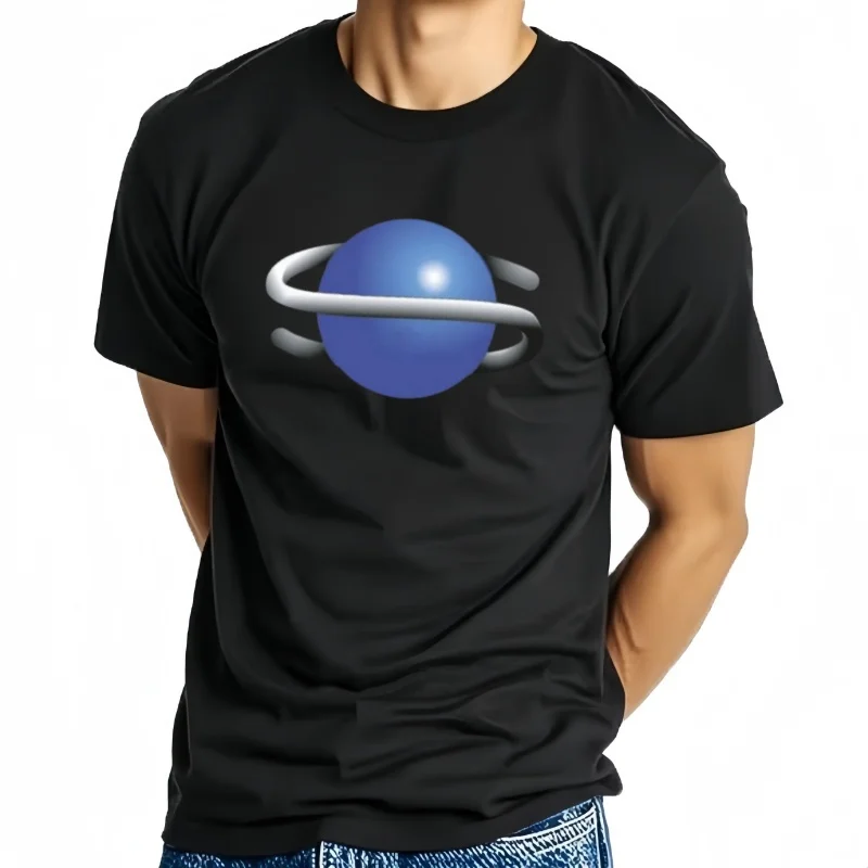 Camiseta con logotipo de Sega Saturn para hombre, camisa con estampado esencial, diseño de aduanas