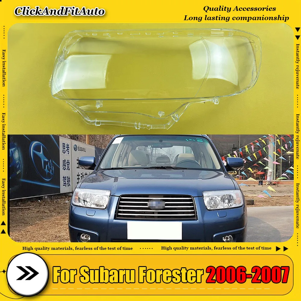 

Headlamps Cover Transparent Lampshade Headlight Shell Plexiglass Car Replacement Front Lens For Subaru Forester 2006 2007