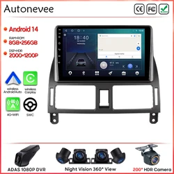 For Toyota Avensis T250 2003 - 2009 Car Radio Carplay GPS Navigation Android Auto 4G Wifi Stereo Video Multimedia Player No 2din