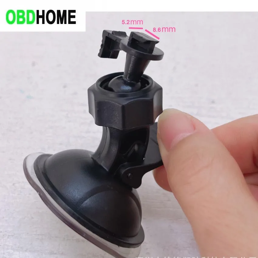 Carro DVR Camera Holder, pára-brisa Ventosa Bracket, Automóvel, Caminhão Dashcam, GPS, DV Stand Acessórios, T Head, 8*6mm