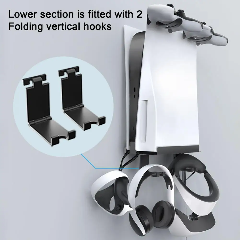 Soporte de auriculares para controlador Ps Vr2, soporte de almacenamiento para consola de juegos montado en la pared para Ps5 con Gamepad Vr para Ps y Ps5
