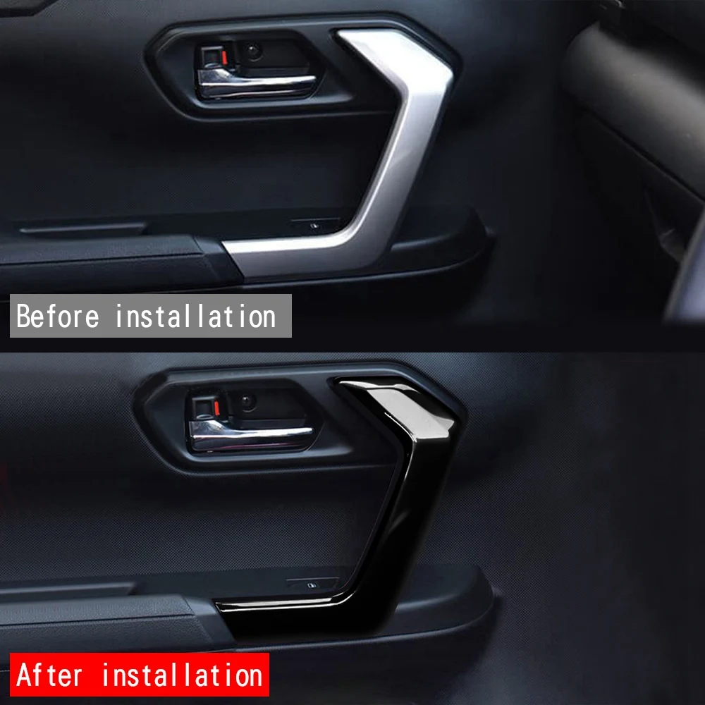 Ingenious-Car Door Inner Handle Panel Door Handle Panel Decorative Frame Suitable For Toyota RAIZE 2021
