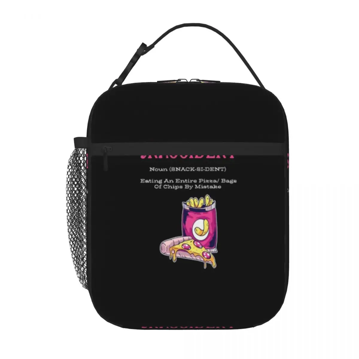 Hot Sale Snaccident Vintage Cooler Tote Workday Snack Neoprene Lunch Bag