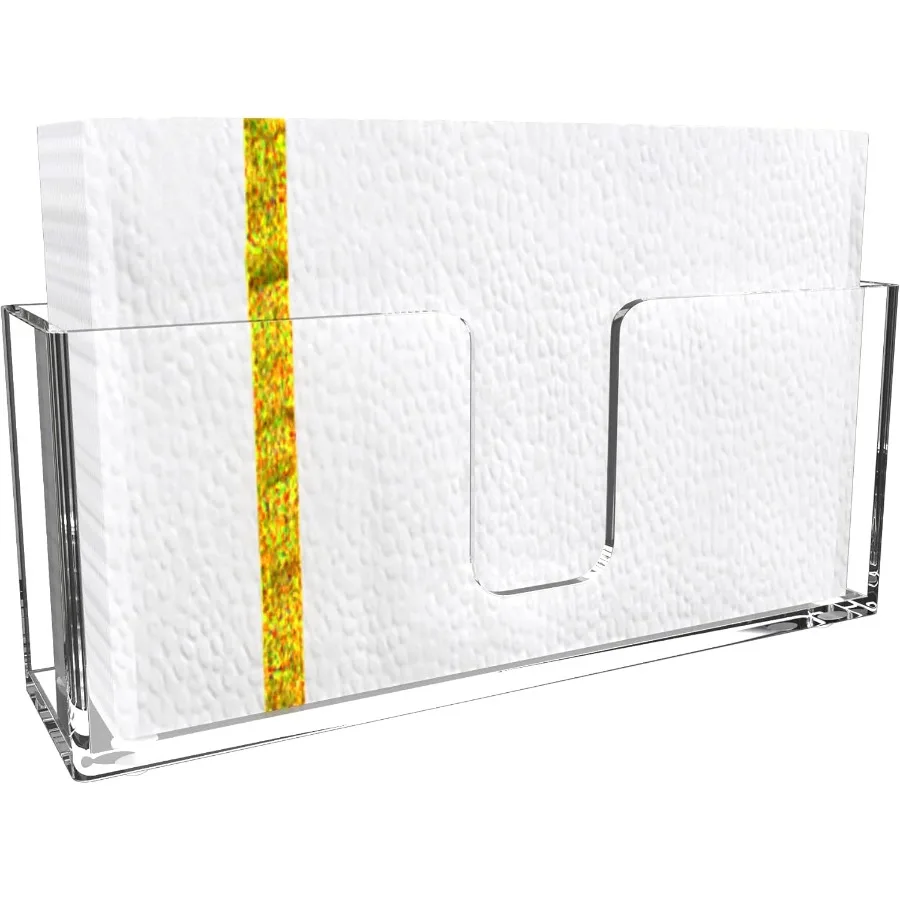 

Acrylic pkin Holders Guest Towel Dispenser pkin Paper Stand 9 Ih Clear Hand Towel Storage Tray for Bathroom Vanity Countertop K