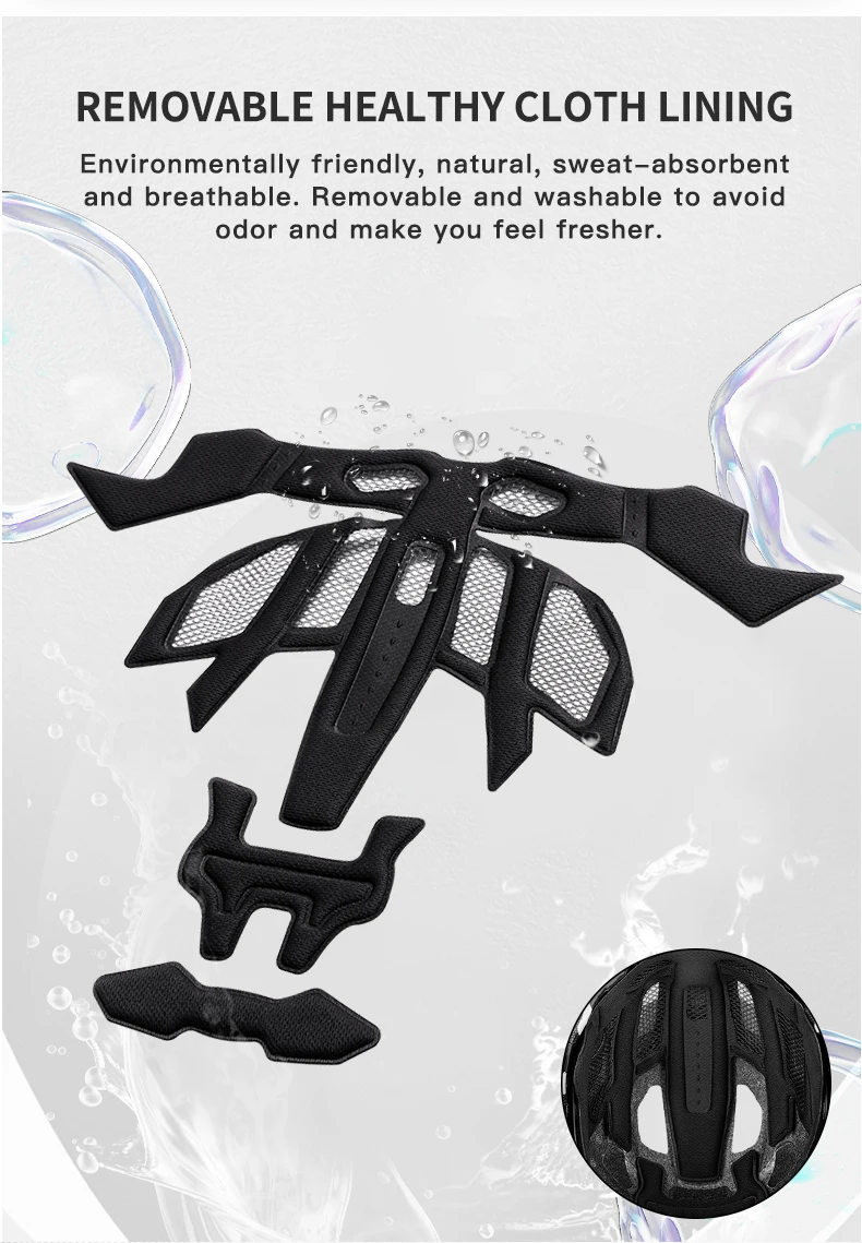 SeekerCamouflage Mountainbike-Helm, Einteiliger Komfortabler Leichter Rennrad-Helm, Stoßfester Offroad-Fahrradhelm – Detail 10