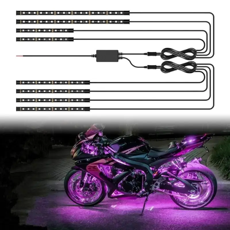 Universal Car Motorcycle Underbody LED Lights With Color Changing Music Sync