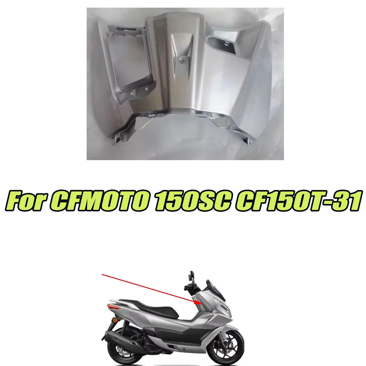 Fit For CFMOTO 150SC CF150T-31 Motorcycle shell foot protection panel decoration front flow cover lower strip front lower cover