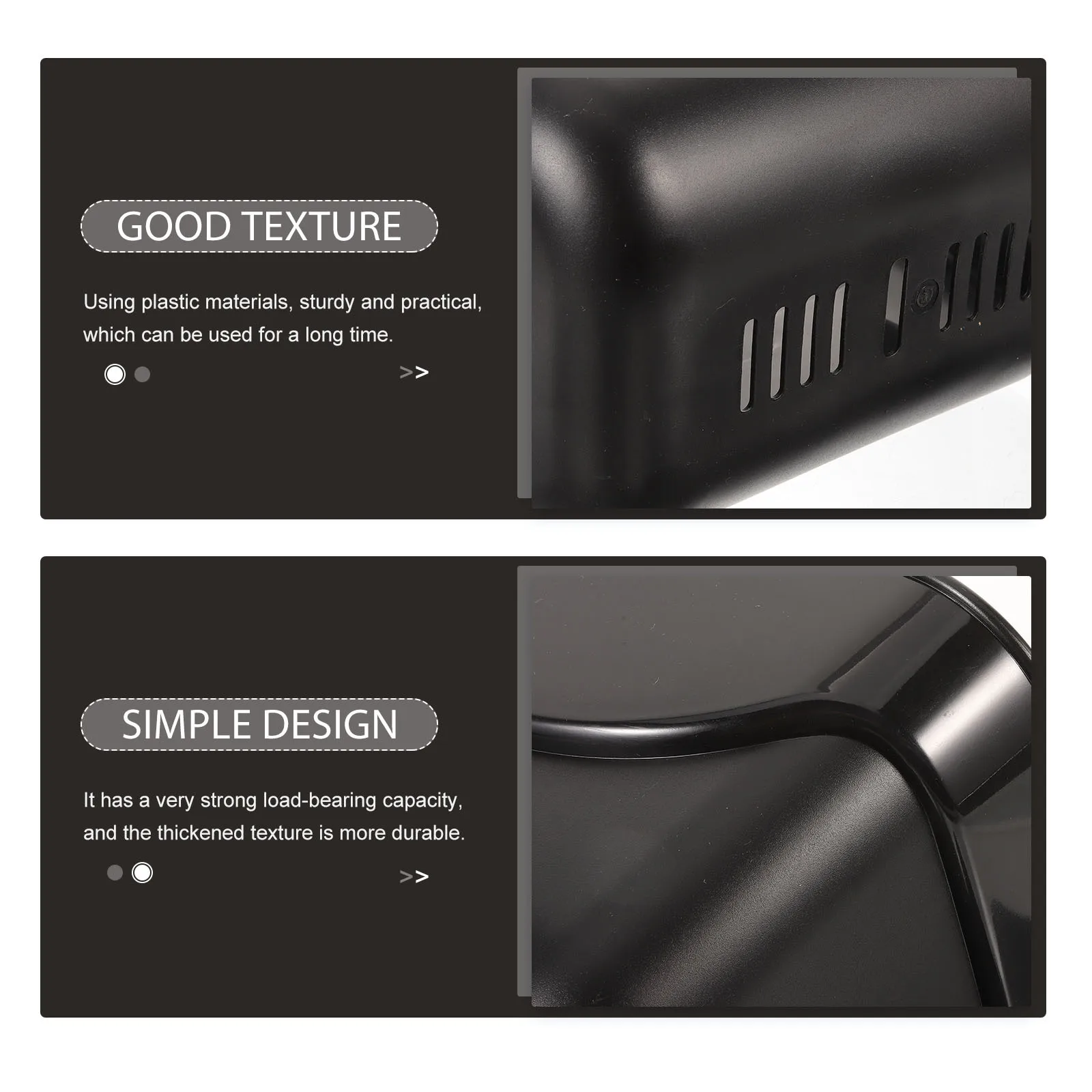 

Plastic Thickened Bike Front Basket Sturdy Large Capacity Stable Cycling Storage Basket for Vegetables School Bags Bike