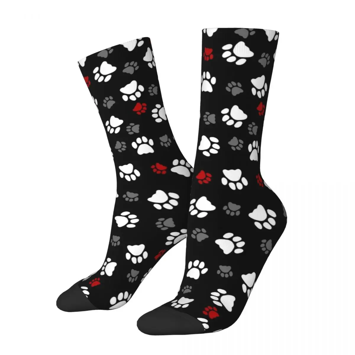 Dog Paw French Bulldog Unisex Winter Socks Windproof Happy Socks Street Style Crazy Sock